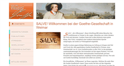 Desktop Screenshot of goethe-gesellschaft.de