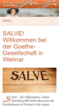 Mobile Screenshot of goethe-gesellschaft.de